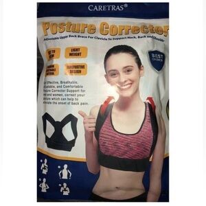 Caretras Posture Corrector Adjustable Upper Support Back Shoulder Brace Adult LG